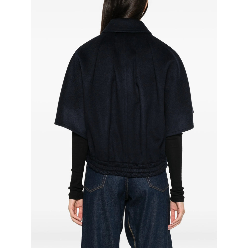 Max Mara Max Mara Blue Jackets - Capes & Ponchos Women
