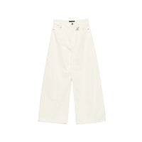 Sportmax Sportmax White Denim - Wide-Leg Jeans Women
