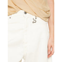 Sportmax Sportmax White Denim - Wide-Leg Jeans Women