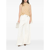 Sportmax Sportmax White Denim - Wide-Leg Jeans Women