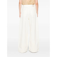 Sportmax Sportmax White Denim - Wide-Leg Jeans Women