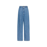 Sportmax Sportmax Blue Denim - Wide-Leg Jeans Women