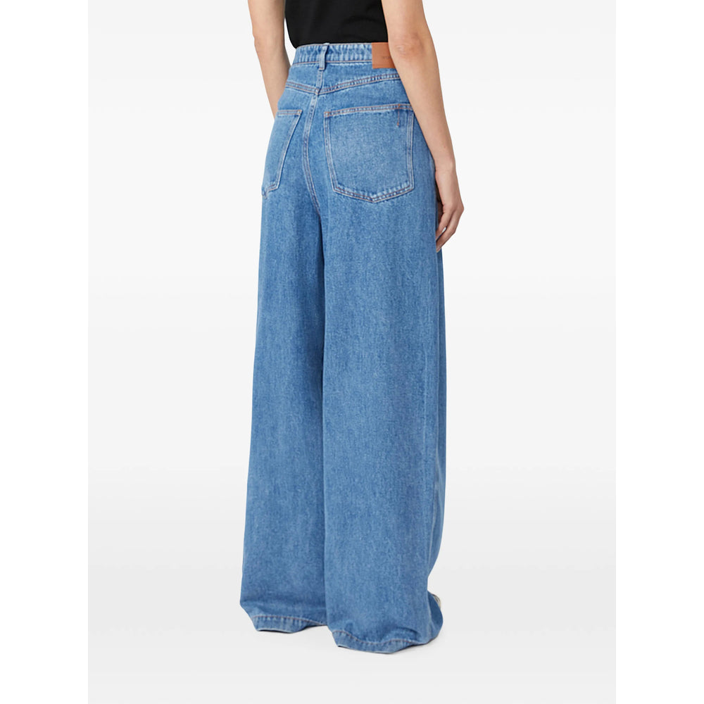 Sportmax Blue Denim - Wide-Leg Jeans Women – Bluefly