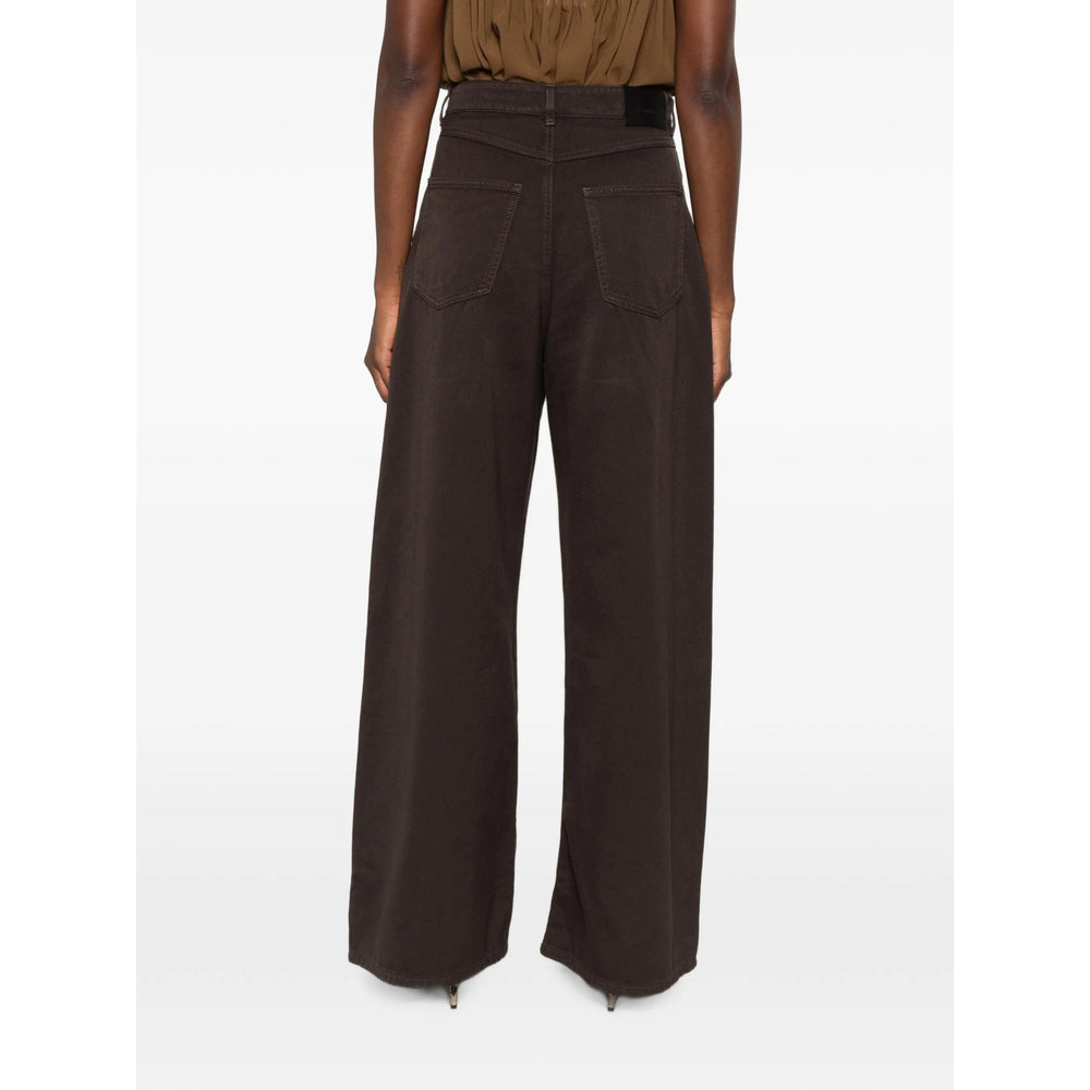 Sportmax Sportmax Brown Denim - Wide-Leg Jeans Women