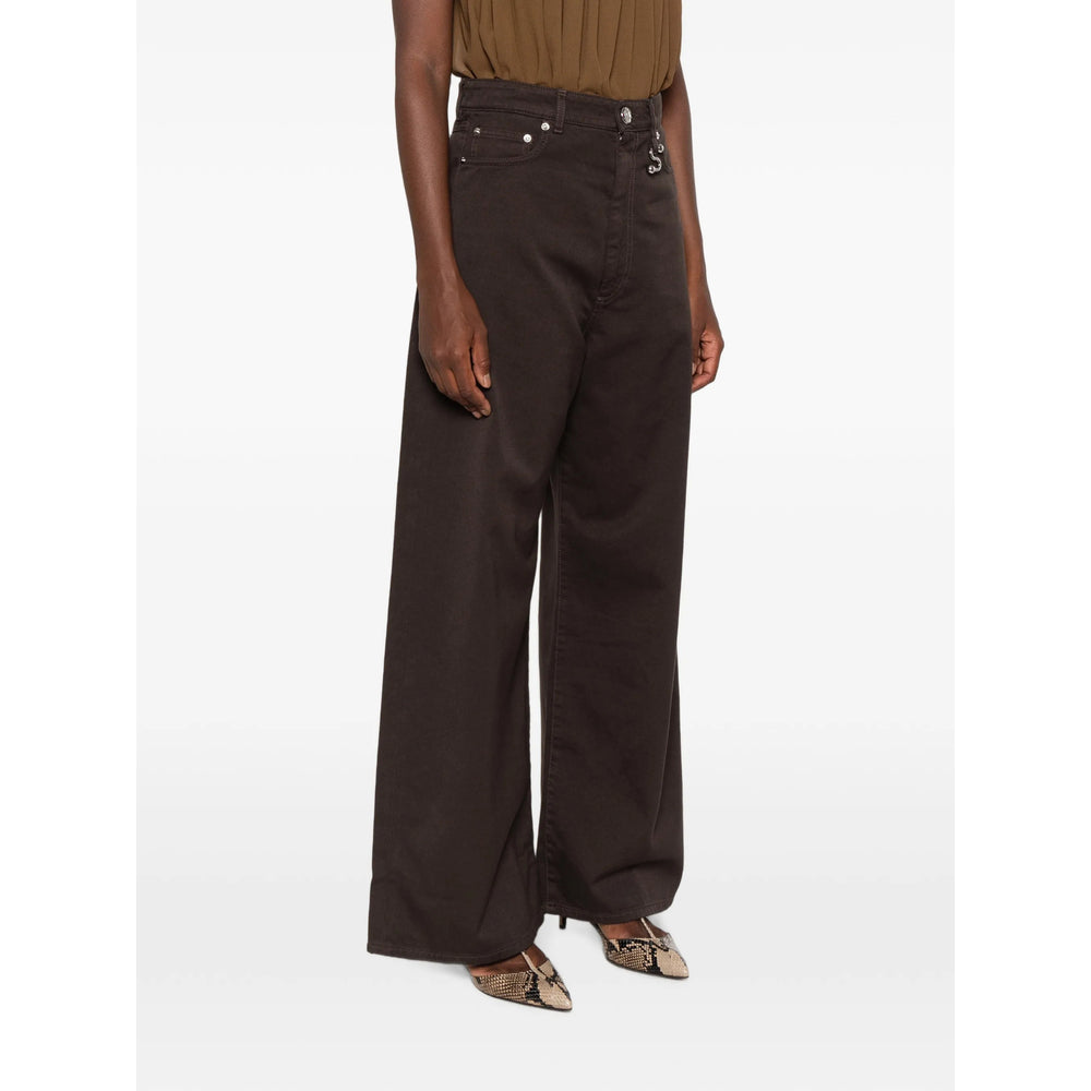 Sportmax Sportmax Brown Denim - Wide-Leg Jeans Women