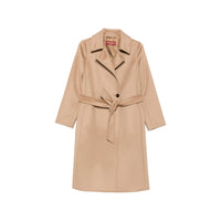 Max Mara Studio Neutrals Coats - Single Breasted Coats Women