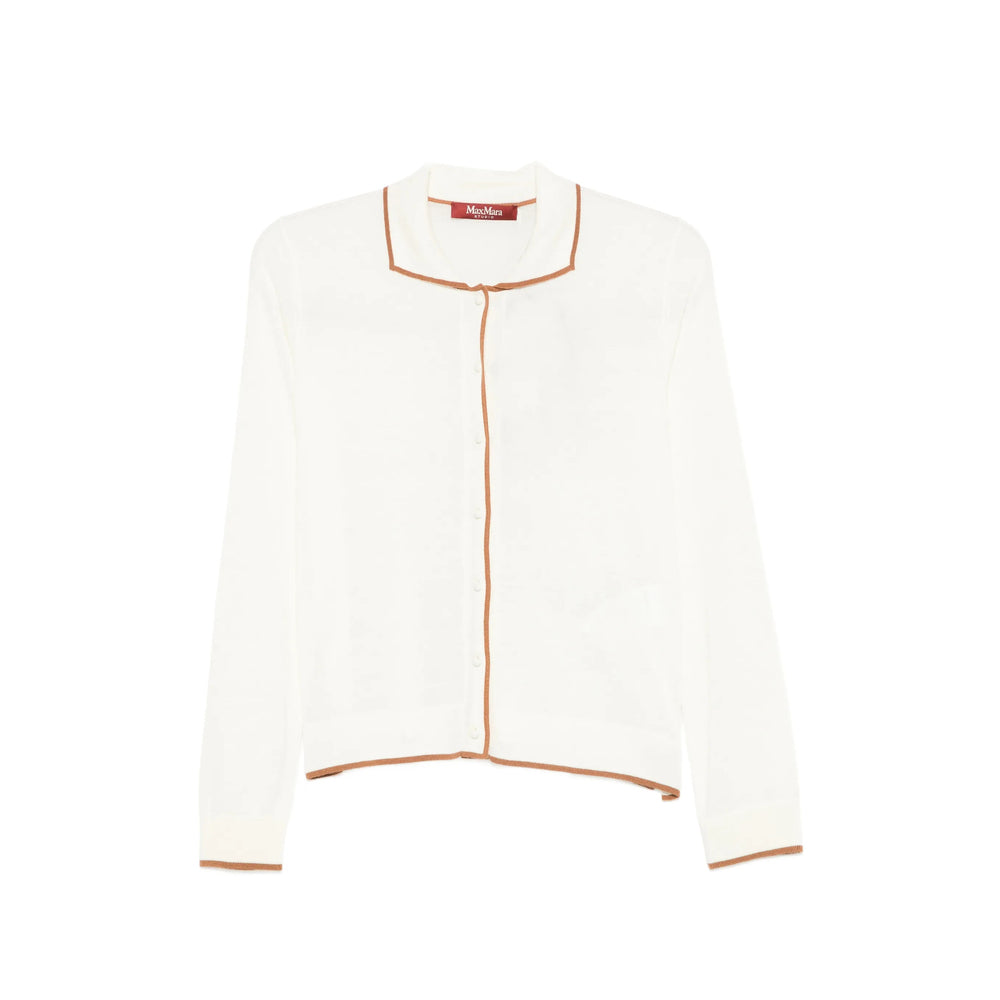 Max Mara Studio Max Mara Studio White Knitwear - Cardigans Women