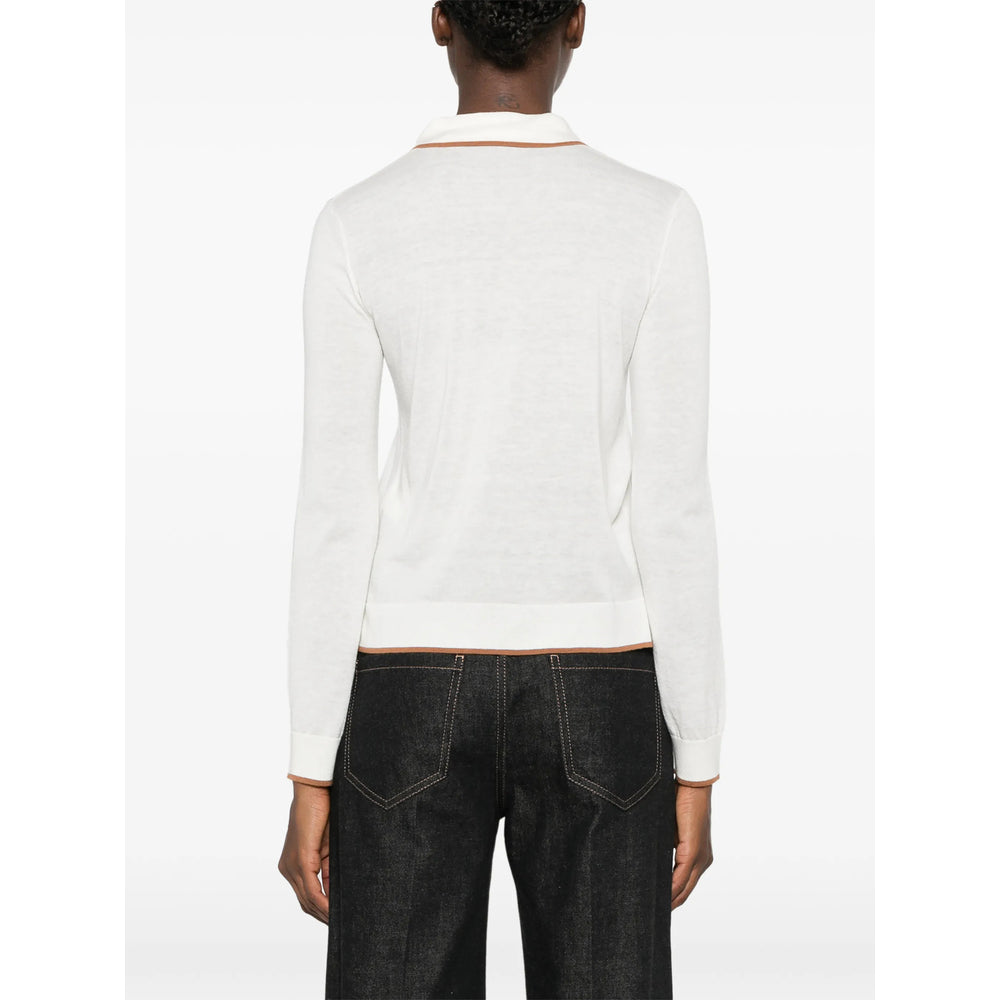 Max Mara Studio Max Mara Studio White Knitwear - Cardigans Women