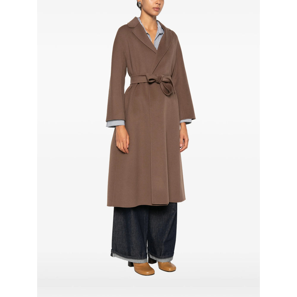 's Max Mara 'S Max Mara Brown Coats - Single Breasted Coats Women