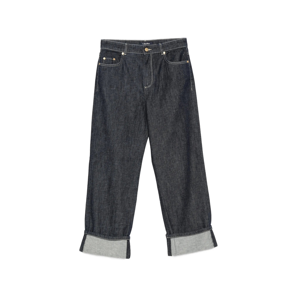 's Max Mara 'S Max Mara Blue Denim - Straight-Leg Jeans Women