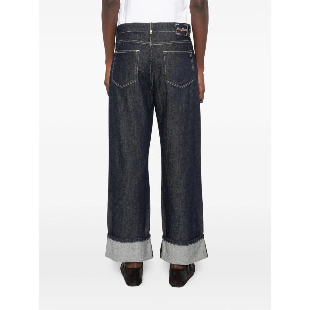's Max Mara 'S Max Mara Blue Denim - Straight-Leg Jeans Women