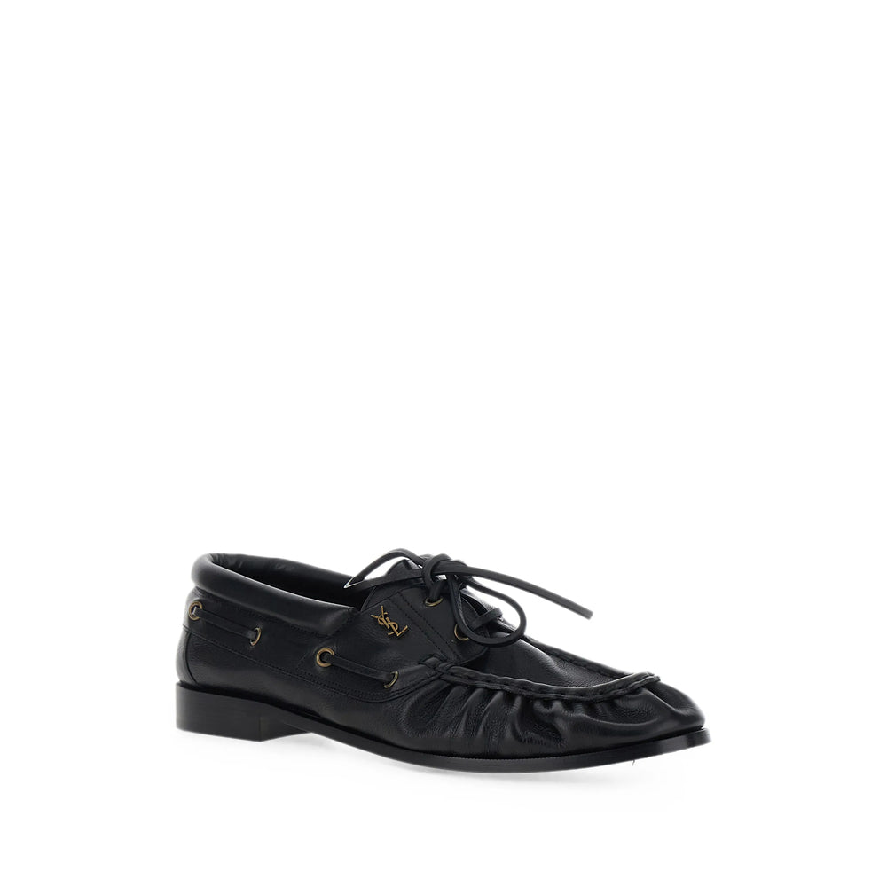 Saint Laurent Black Loafers Men