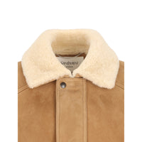 Saint Laurent Brown Jackets - Leather Jackets Men