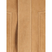 Saint Laurent Brown Jackets - Leather Jackets Men