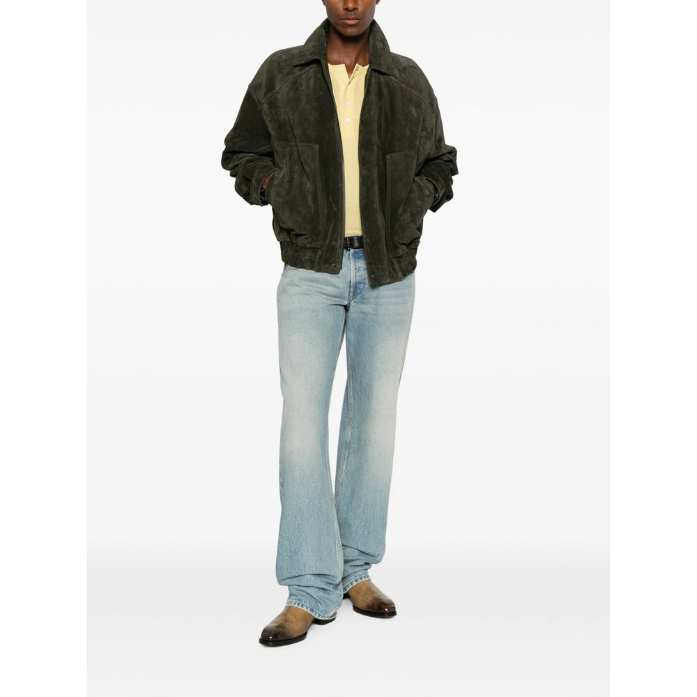 Saint Laurent Green Jackets - Bomber Jackets Men