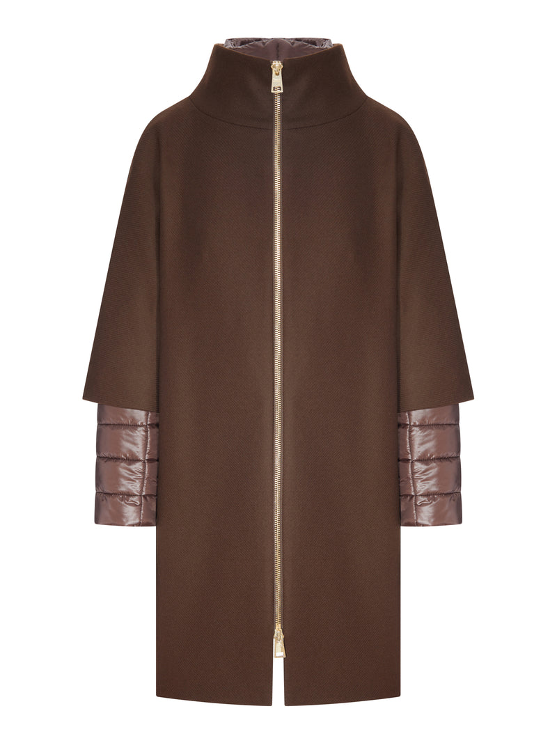 Herno Women Ultralight Coat In Ecowool And Nylon