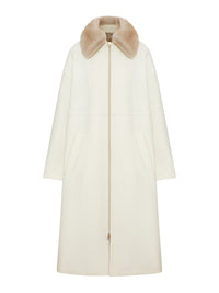 Herno Women Long Coat With Fur Collar