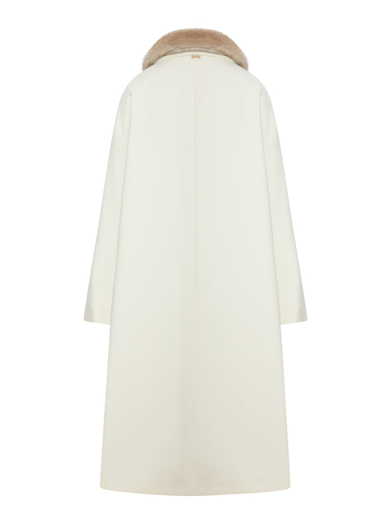Herno Women Long Coat With Fur Collar