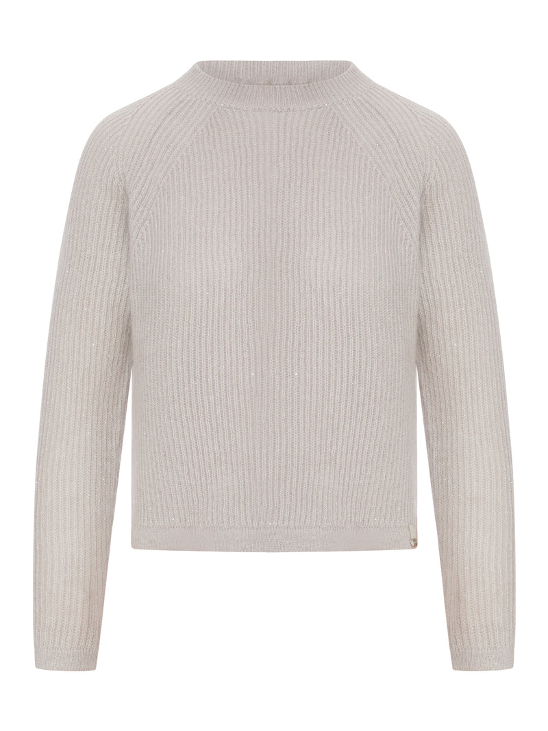 Herno Herno Women Ribbed Sweater In Wool And Mohair Blend