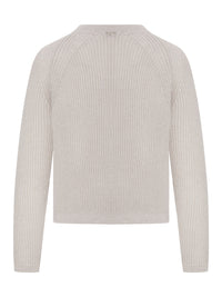 Herno Herno Women Ribbed Sweater In Wool And Mohair Blend