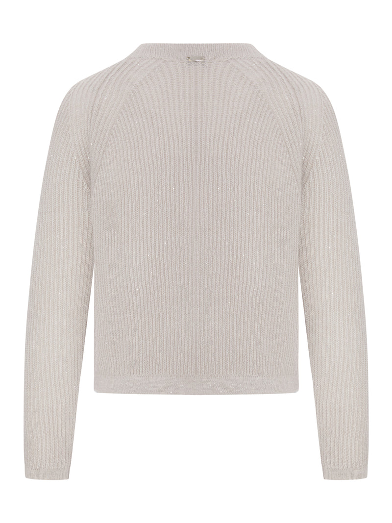 Herno Herno Women Ribbed Sweater In Wool And Mohair Blend