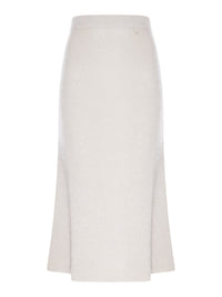 Herno Women Knit Midi Skirt With Lurex Yarn