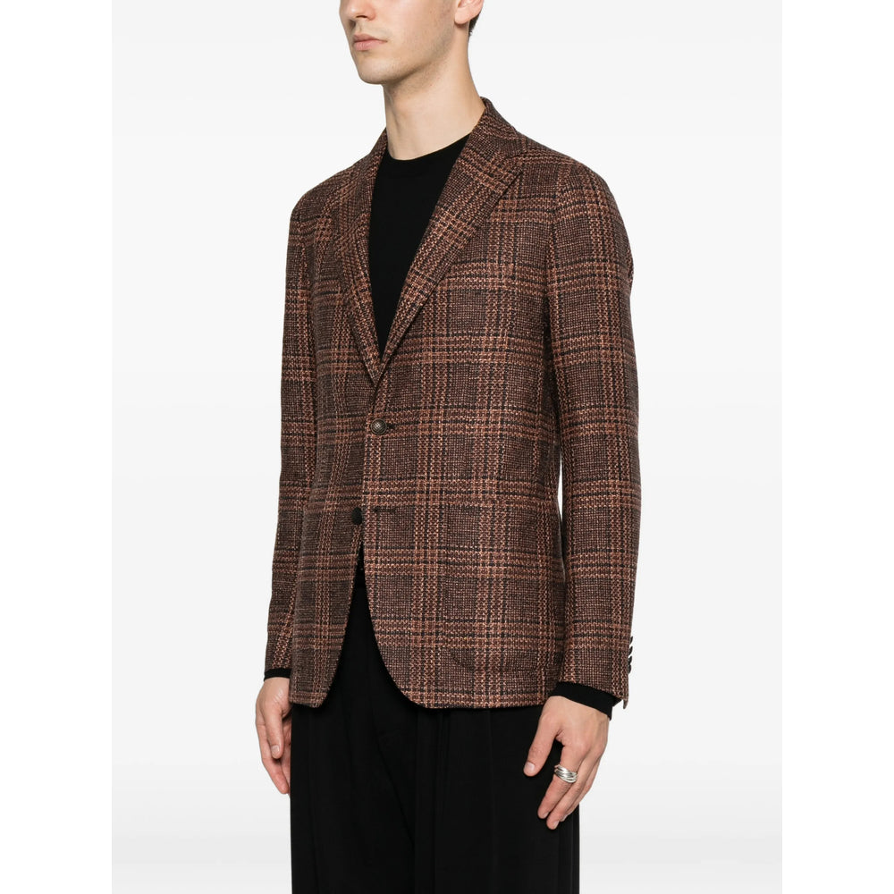 Tagliatore Brown Jackets - Blazers Men
