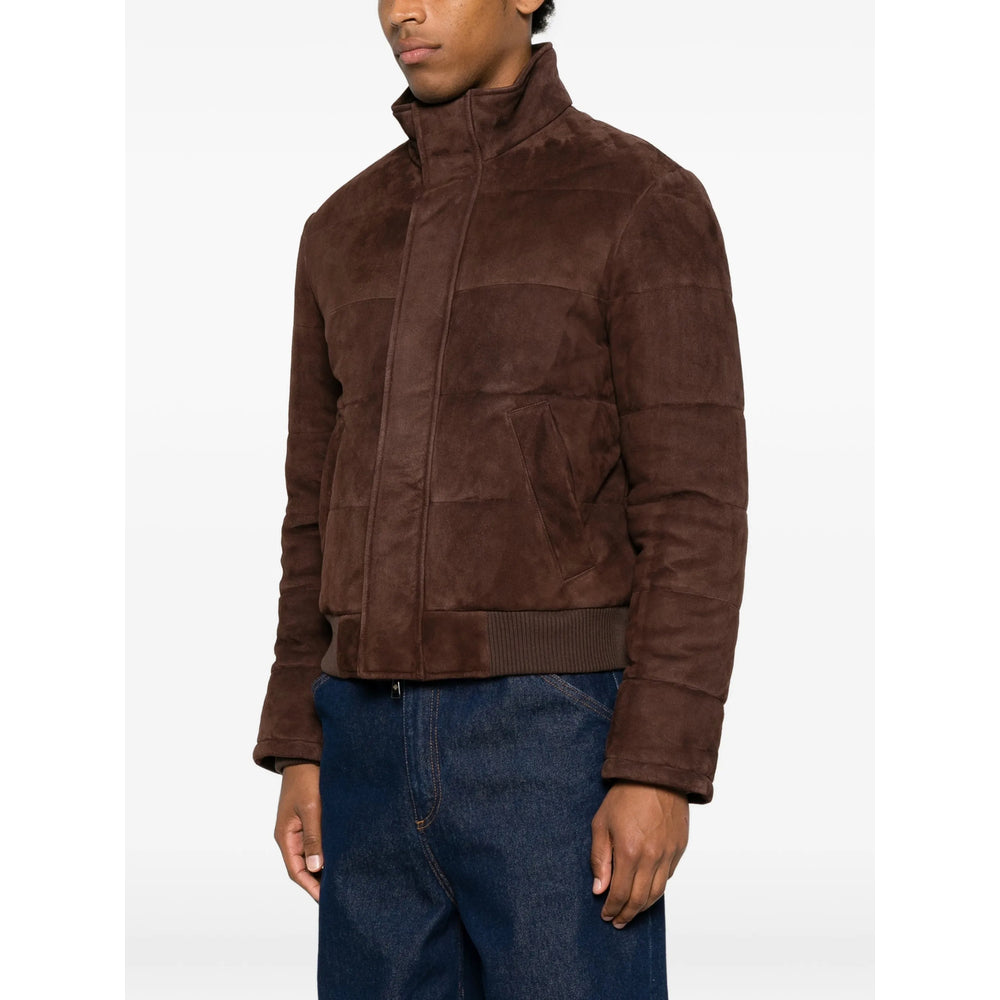 Tagliatore Brown Jackets - Leather Jackets Men