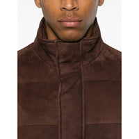 Tagliatore Brown Jackets - Leather Jackets Men