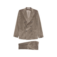 Tagliatore Brown Suits - Double Breasted Suits Men
