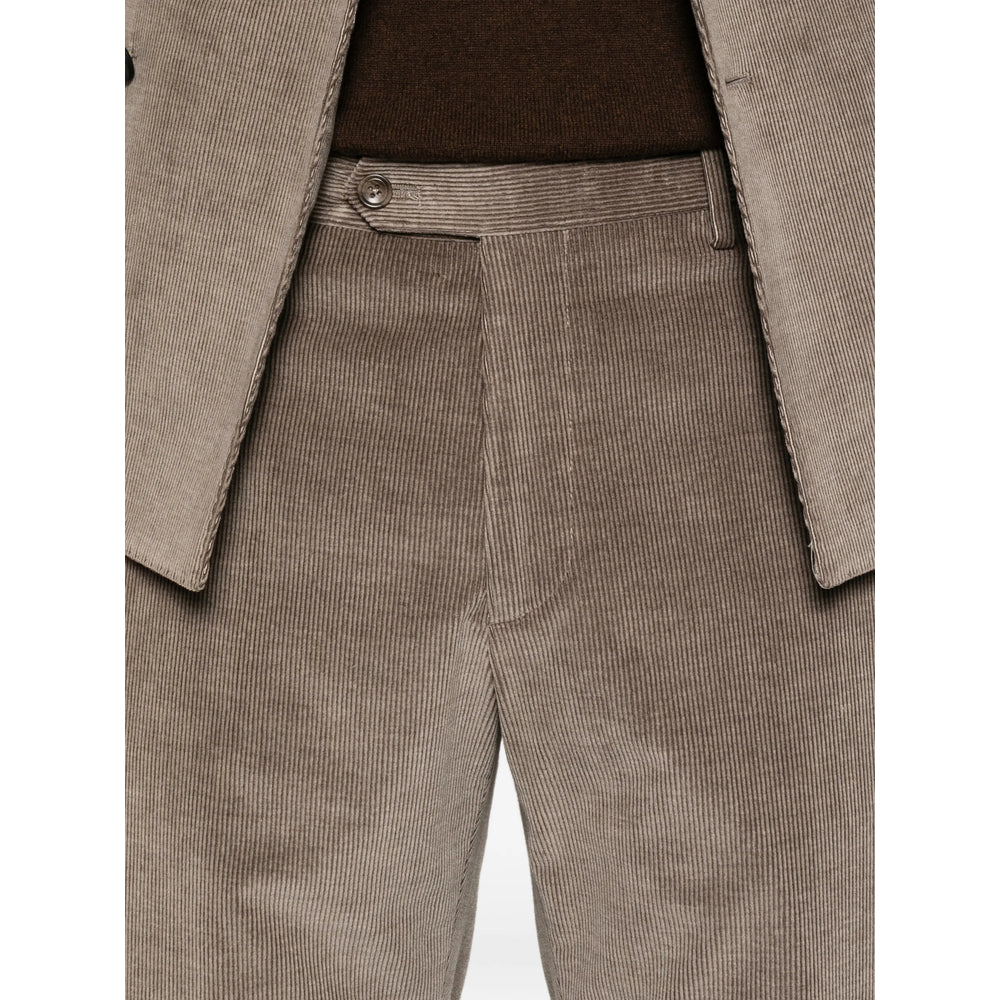 Tagliatore Brown Suits - Double Breasted Suits Men