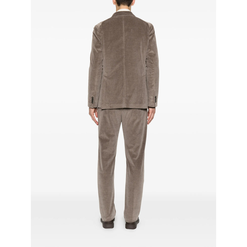 Tagliatore Brown Suits - Double Breasted Suits Men