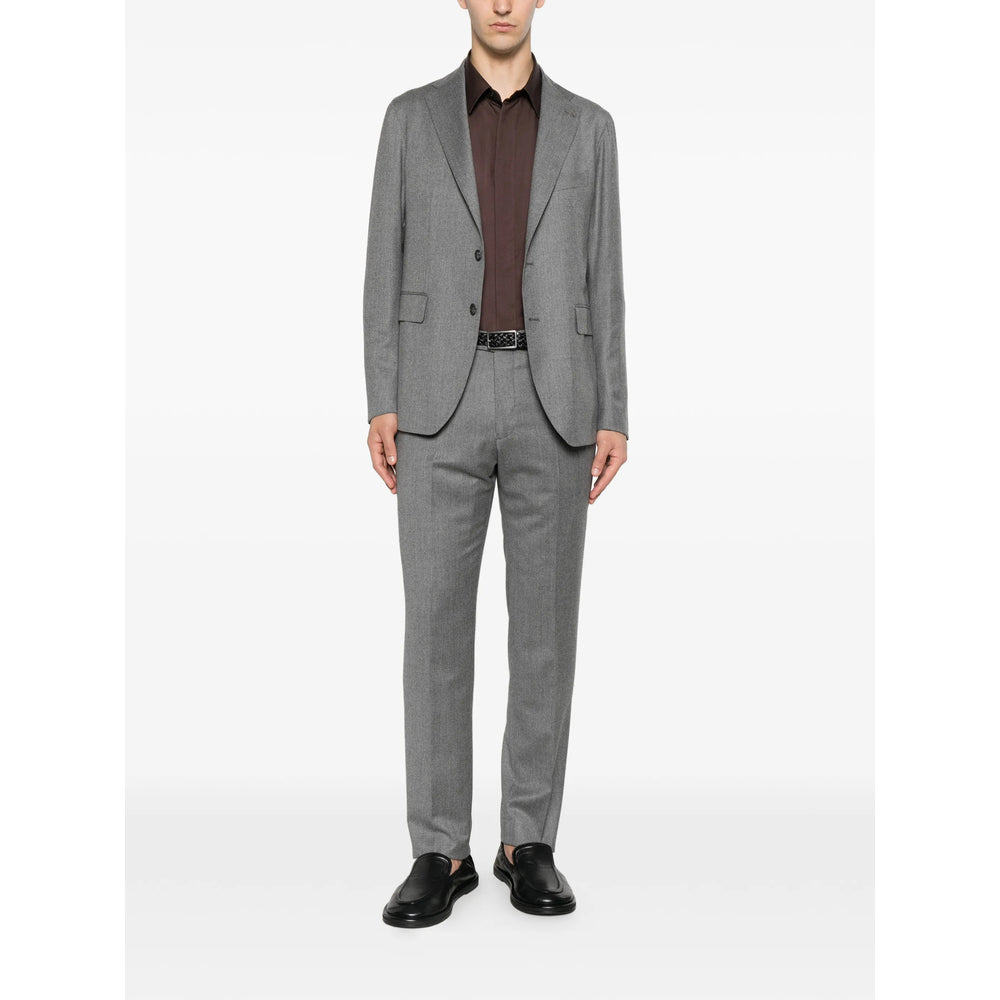 Tagliatore Grey Suits - Single Breasted Suits Men