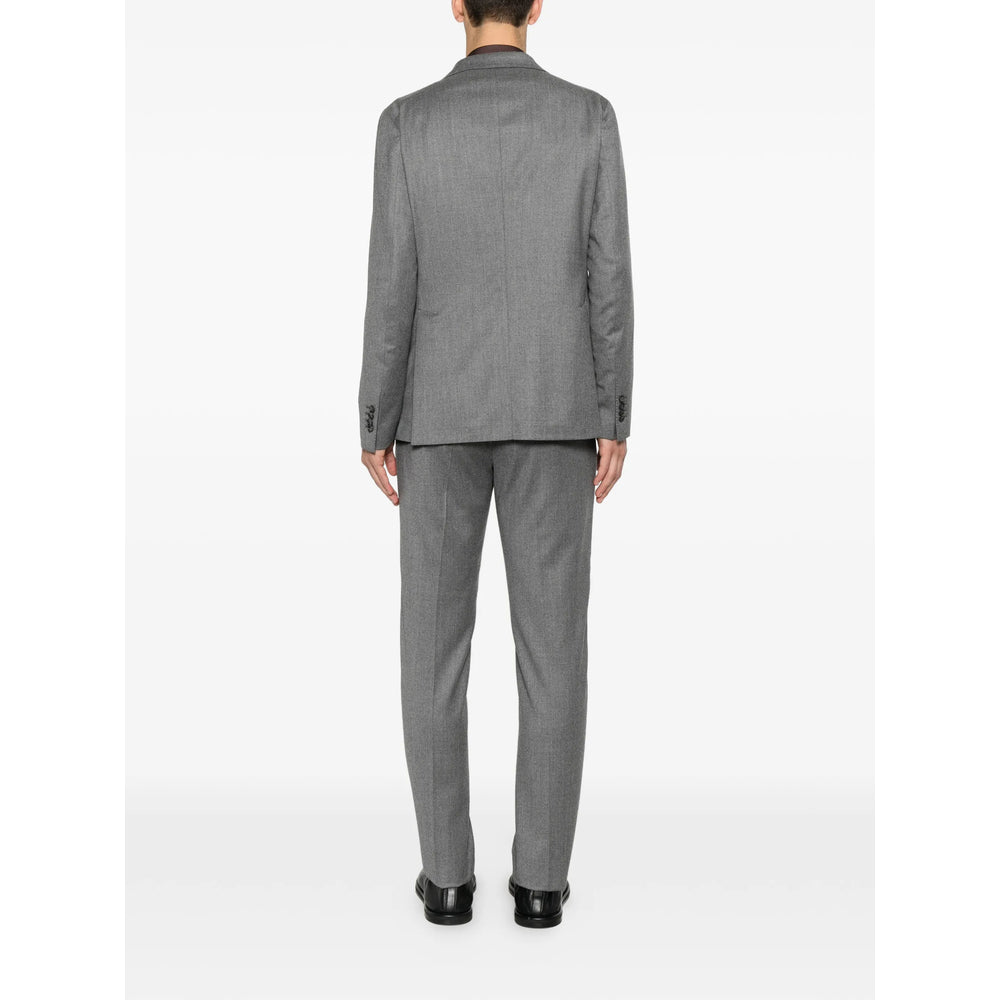 Tagliatore Grey Suits - Single Breasted Suits Men