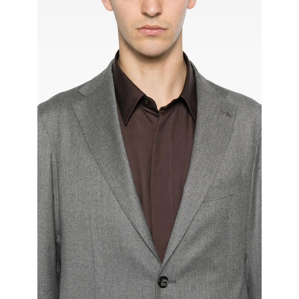 Tagliatore Grey Suits - Single Breasted Suits Men