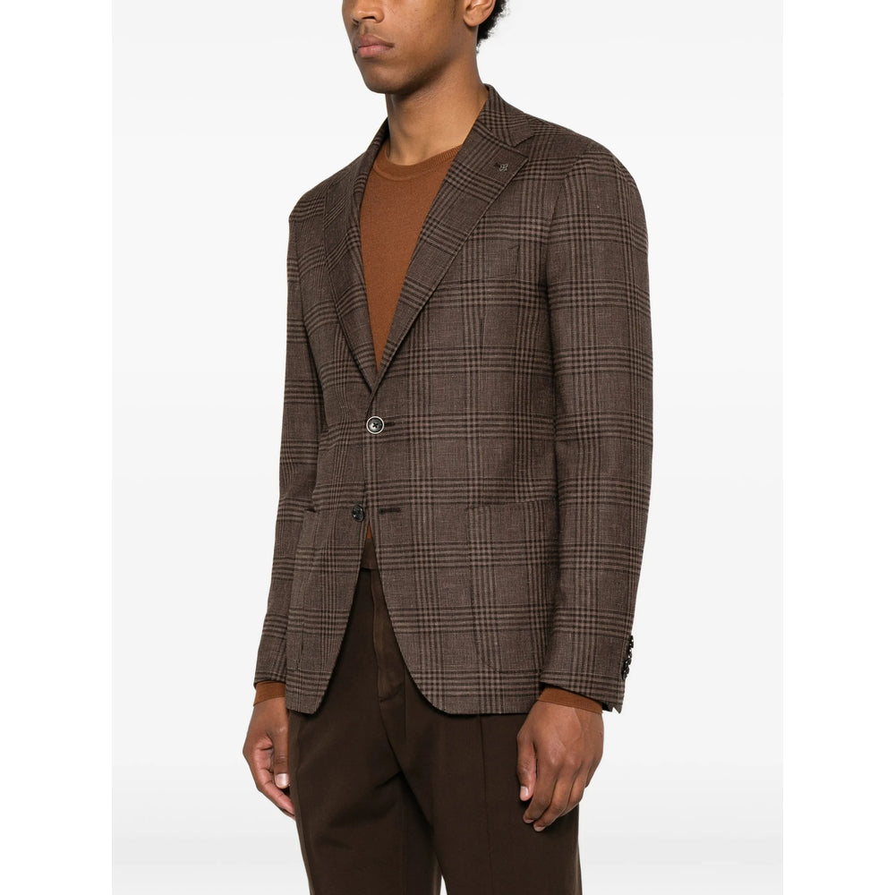 Tagliatore Brown Jackets - Blazers Men