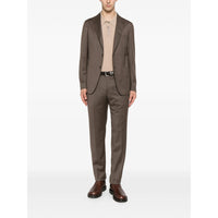 Tagliatore Brown Suits - Single Breasted Suits Men