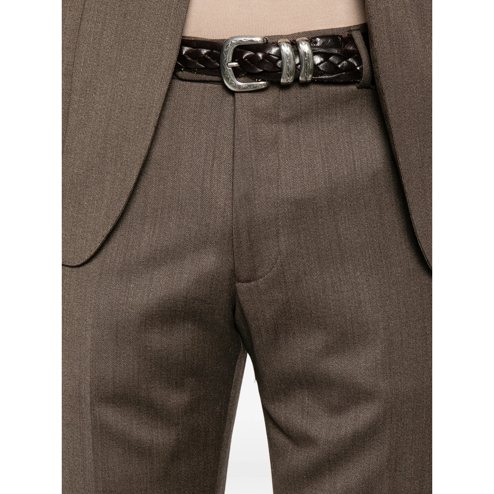 Tagliatore Brown Suits - Single Breasted Suits Men