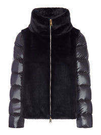 Herno Herno Women Puffer Jacket With Faux Fur Panel