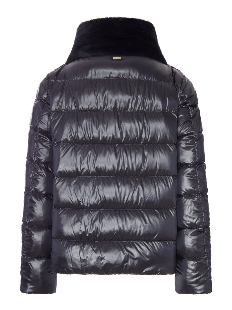 Herno Herno Women Puffer Jacket With Faux Fur Panel