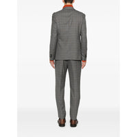 Tagliatore Grey Suits - Double Breasted Suits Men