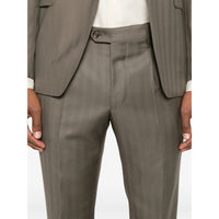 Tagliatore Brown Suits - Single Breasted Suits Men