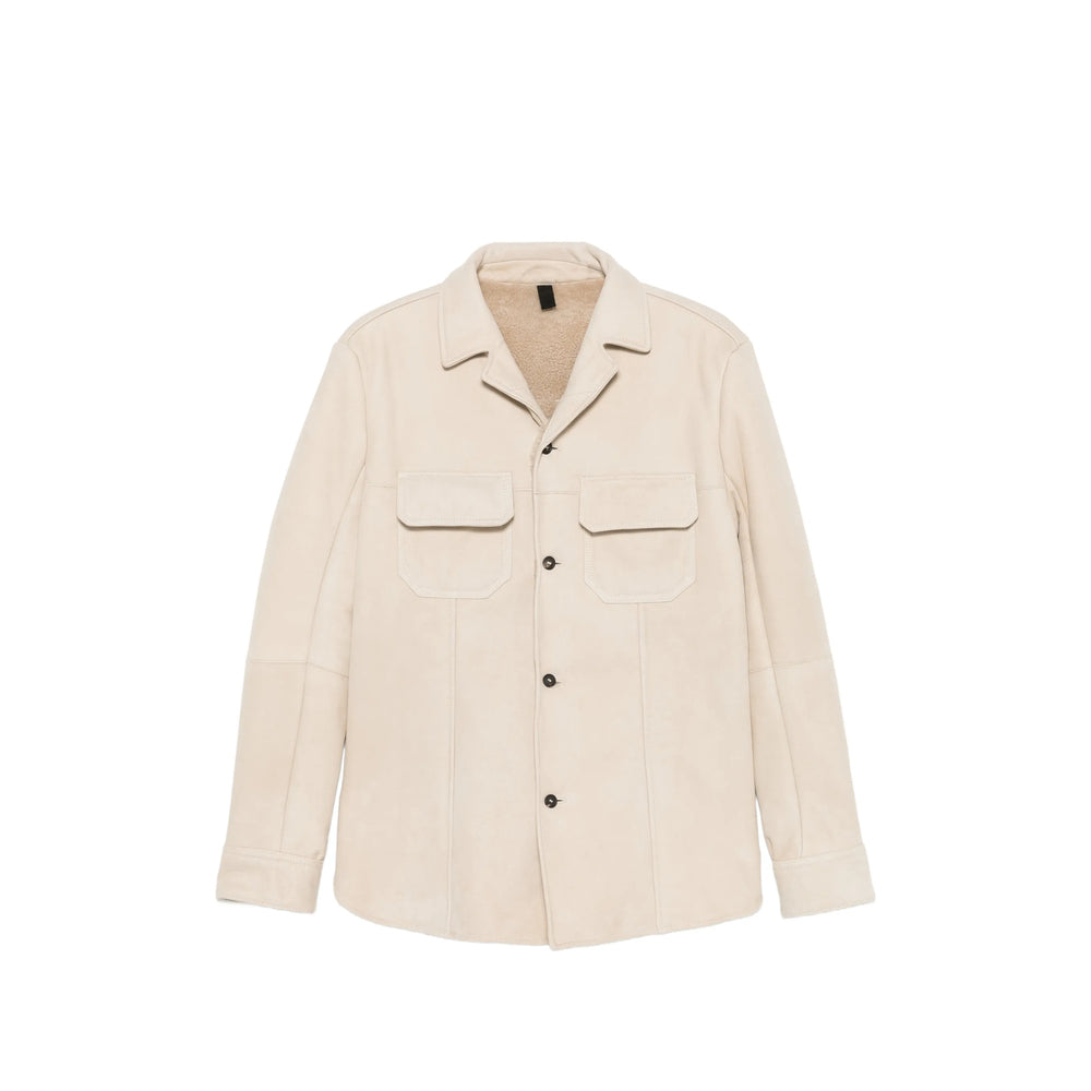 Tagliatore Neutrals Jackets - Leather Jackets Men