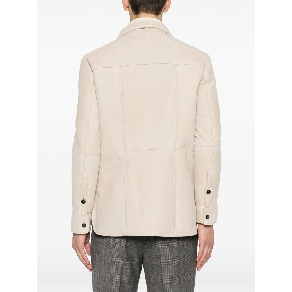 Tagliatore Neutrals Jackets - Leather Jackets Men