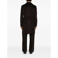 Tagliatore Brown Coats - Double Breasted Coats Men