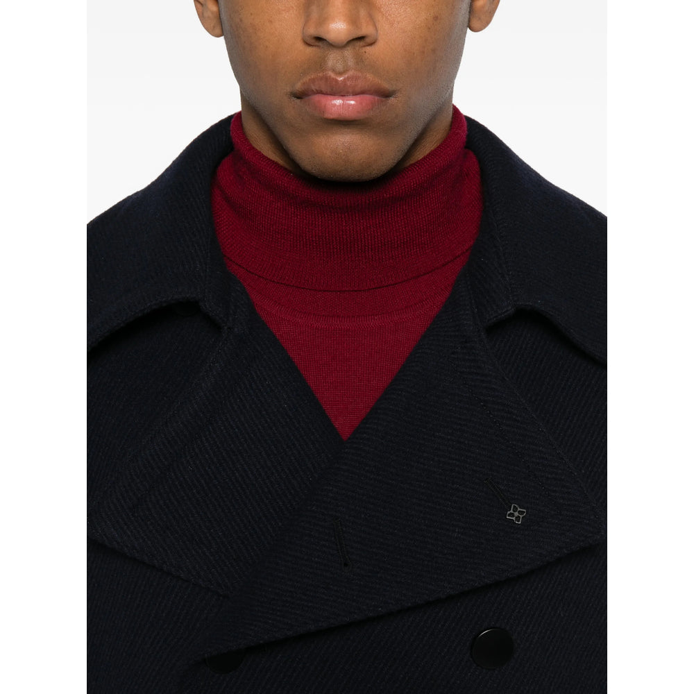 Tagliatore Blue Coats - Double Breasted Coats Men