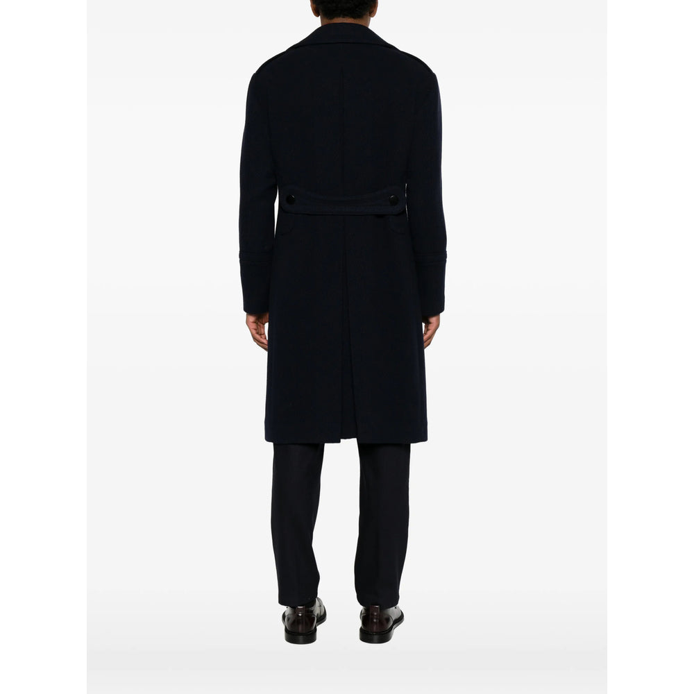 Tagliatore Blue Coats - Double Breasted Coats Men