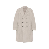 Tagliatore Neutrals Coats - Double Breasted Coats Men