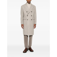 Tagliatore Neutrals Coats - Double Breasted Coats Men