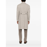 Tagliatore Neutrals Coats - Double Breasted Coats Men